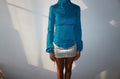 top bleu turquoise