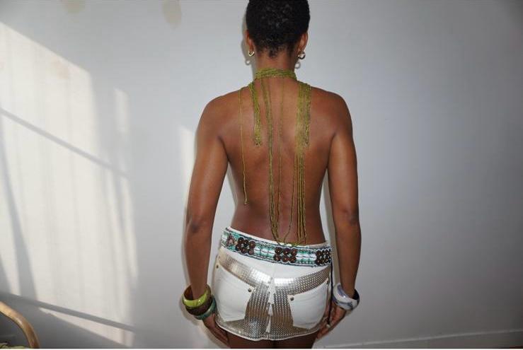 collier rocaille vert