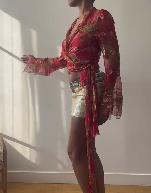 blouse en soie - ralph lauren